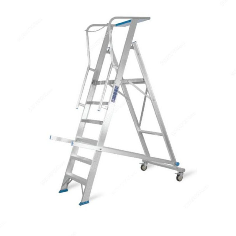 Rolling Warehouse Aluminium Ladder - Image 2
